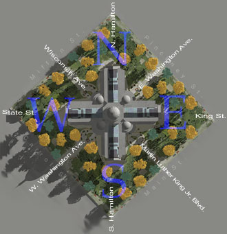 Wisconsin State Capitol Overhead Map View
